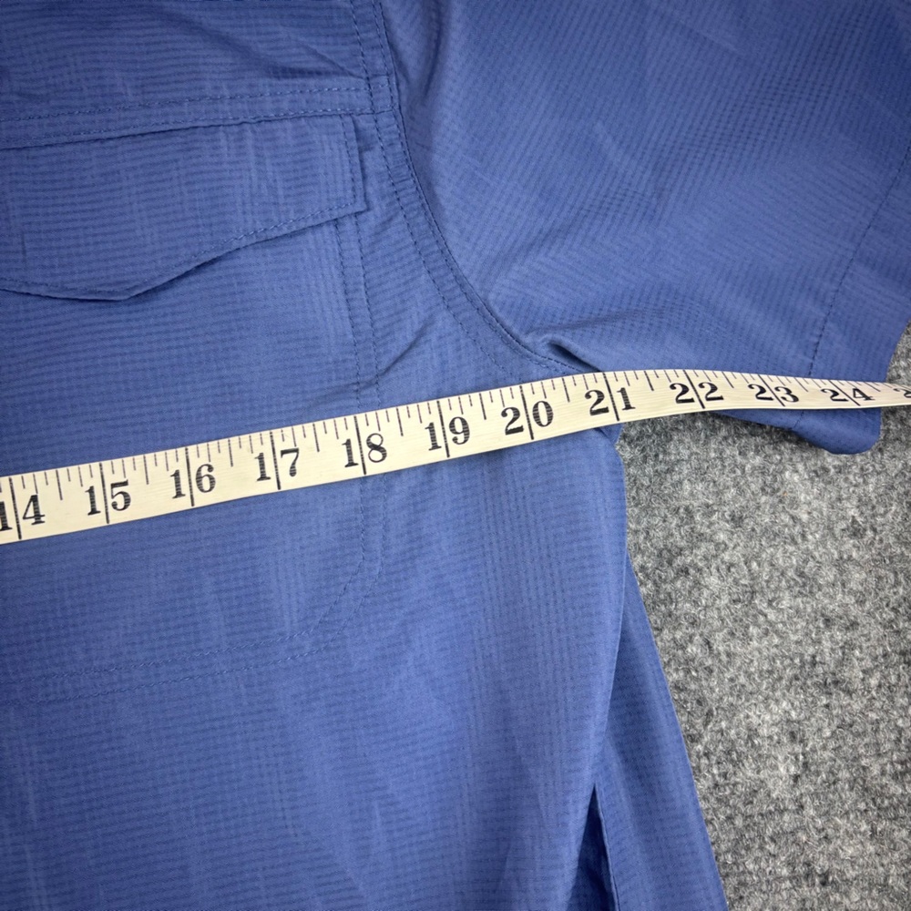 KILLIK Men’s Blue Short Sleeve Button Up Fishing Shirt UPF 40 Moisture Wick - M - Picture 5 of 7